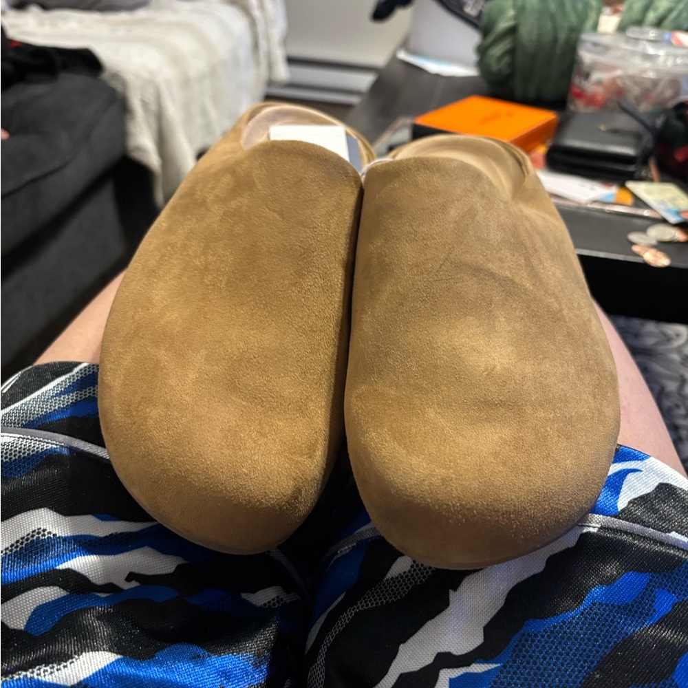 Universal Thread Tan Suede Slippers